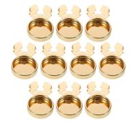 Zerodeko Button Covers Comfortable Touch round Copper for Shirts and Jackets 10pcs Elegant Decorative Cuff Links DIY Creativity Accessory for Business and Special Occasions