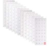 Zerodeko Calendar Date Stickers Paper Assorted Color Self-Adhesive Strong Adhesion Not Easy to Fall Off Convenient Planner Stickers for Accounting and Writing Diaries