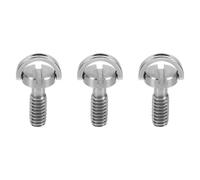 Zerodeko Camera Mounting Screws Quick Release Plate for, Extended Length 3pcs 1/4 Inch Stainless Steel Slotted and Easy to Carry Silver Camera Fixing Screws for Tripod Ball Head Monopod