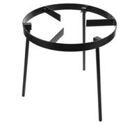 Zerodeko Campfire Tripod Camping Tripod Campfire Cooking Equipment Iron Black Heavy-duty Open Fire Stand for Barbecue and Picnic