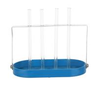 Zerodeko Capillary Tubes with Support Rack and Holding Tray for Classroom Science Teaching, Plastic Laboratory Capillary Tubes for Visual Learning and Versatile Liquid Compatibility