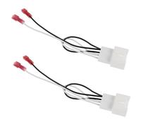 Zerodeko Car Speaker Wiring Harness Adapter 2pcs with Plug-and-play Connection Enhanced Audio Clarity Plastic and Alloy Material Reliable Connections, Compatible with Multiple Car Models