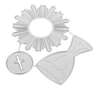 Zerodeko Carbon Steel Die Cut Cutting Dies Decor for Crafting Enthusiasts Silver Practical Sturdy Not Easy to Break Embossing Wedding Invitation Card Decoration DIY Handcraft Tool