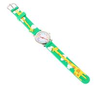 Zerodeko Cartoon Wrist Watch with Easy to Install Plastic Strap, Lovely Green Design, Sturdy Colour and Gift for Students