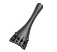 Zerodeko Cello Tailpiece Wood Instrument Accessory Strong Beautiful Practical Black Wood Metal Plastic Musical Part for Cello Players