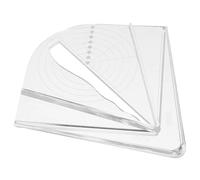 Zerodeko Center Scribe Gauge Acrylic Marking Ruler for Woodturning Lathe Centering Tool Precise Scale for Woodworking Hole Positioning and Circle Diameter Measurement