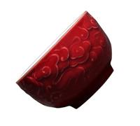 Zerodeko Ceramic Coffee Mug with Moderate Capacity and Good Durability, Heat Resistant Red Drinkware with Classical Look for Home and Office Use