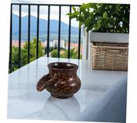 Zerodeko Ceramic Jar Waterfall Fountain Outdoor Indoor Tabletop Water Feature for Garden Patio Fish Tank Decor Weather Resistant Landscape Ornament Enhancing Air Humidity and Aesthetic