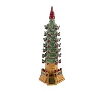 Zerodeko Ceramic Pagoda Ornament, Wenchang Tower Sculpture, 7 Level Chinese Tower Figurine, Elegant Feng Shui Collectible for Office and Living Room Decoration