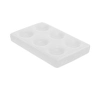 Zerodeko Ceramic Reaction Plate White 6 Holes Porous Design for Interest Development for Reagent Storage and Chemistry Teaching Porcelain Spotting Tile Laboratory Tray Fine Workmanship
