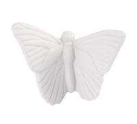 Zerodeko Ceramic Wall Hanging Crafts Wall Art Nordic Butterfly Shape White Indoor and Outdoor Decoration for Bedroom and Office