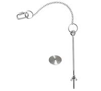 Zerodeko Chicken Feeder Designed a Chicken Fruit Holder Stainless Steel with Hanging Chain Hanging and Vegetable Feeder to Attract Chicks to Eat and Prevent Stepping on Food