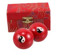 Zerodeko Chinese Baoding Balls Hand Exercisers with Chiming Sound Stress Relief Massage Balls for Hand Strength Training and Arthritis Therapy, Smooth Palm Exercise Device for Adults and Seniors