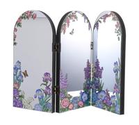 Zerodeko Chinese Miniature Folding Screen: Tabletop Panel Divider, Feng Shui Ornaments | Asian Room Divider for Office or Coffee Table Home Business Spaces