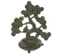Zerodeko Chinese Style Copper Fortune Tree Decoration Delicate Craftsmanship, Tabletop Money Tree Ornament for New Year and Office Decoration, Elegant Home Décor Accent