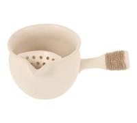 Zerodeko Chinese Style Pottery Teapot with Side Handle, Large Capacity Stoneware Teapot Featuring Comfortable Grip and Ergonomic Handle, for Coffee, Restaurants, and Family Tea Parties