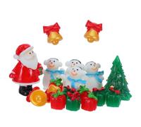 Zerodeko Christmas Decor Snowman Figurine Resin Mixed Style for Xmas Party