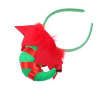Zerodeko Christmas Tree Headband Soft Clown Hat Xmas Elf Hat Hairband for Adults Teens Comfortable Fit Holiday Party Decoration Supplies Festive Office Work Accessories