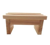 Zerodeko Chunky Oak Stool Boys and Girls Kitchen Stool Boys and Girls Toilet Step Wooden Step Bench for Toddlers Bathroom