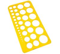 Zerodeko Circle Template Drawing Ruler with Geometric Shapes for Architects Engineers Students Multifunctional Stencil with Accurate Measurements and Stable Construction for Technical and