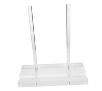 Zerodeko Clear Acrylic Book Stand for Display Transparent Easel Holder for Cookbooks Plates Albums Postcards and Menus Stable Compact Design for Kitchen Counters Cafes Restaurants and