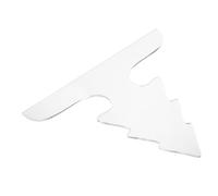 Zerodeko Clear Acrylic Cutting Board Handle Template Lightweight Woodworking Stencil for Accurate Charcuterie Board Cutting Guide with Transparent Christmas Tree Design