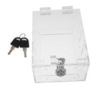 Zerodeko Clear Acrylic Thermostat Lock Box Cover with Key Wall-Mounted Protective Guard for Indoor Outdoor Use Fit Tamper-Resistant Thermostat Protector
