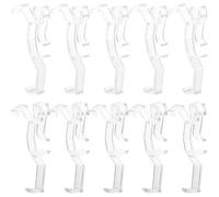 Zerodeko Clear Blind Curtain Clips 20pcs Plastic Window Valance Clips Grooved Design Stable and Reliable for Curtain Accessories Replacement Parts for Vertical Blinds