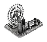 Zerodeko Clock Tower Ornament London Tower Bridge Model Craft Desktop Souvenirs Christmas Scene Ornament Home Decoration Tabletop