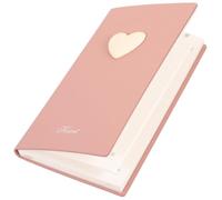 Zerodeko Compact Heart-shaped Daily Planner Notebook for Schedule Recording with Wood Pulp Material and Portable Design, for Daily Planning and Note Taking