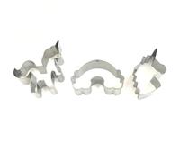 Zerodeko Cookie Cutters Set Baking Tool 3pcs Stainless Steel with Cloud Shapes for Cutting Pancakes and Fruits for Birthday Party and