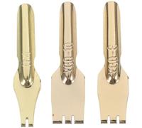 Zerodeko Copper Pen Nibs Replacement Tips Small and Delicate Design 3pcs Not Easy to Crack for Fountain Pens for Practicing by Students and Artists