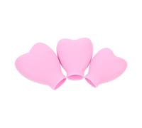 Zerodeko Cosmetics Brush Head Covers 3pcs Silicone Makeup Brush Protectors for Traveling Outdoor Prevent Brushes from Falling Flexible Easy to Store