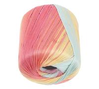 Zerodeko Cotton Crochet Yarn Gradient Pastel Rainbow Multi- 440Ft for Gloves Shawls Hats Knitting Projects