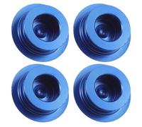 Zerodeko Crank End Cap with Secure Fit and Easy Installation 4pcs Aluminum Alloy for 21-23mm Cranksets Blue Crankset Dust Cover Protector Mountain Bike for Road Bicycle Use
