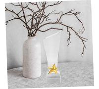 Zerodeko Creative Crystal Five-star Trophy Award for Graduation Soccer and Sports Competitions with Smooth Rounded Corners Unique Achievement Plaque for Kindergarten and Party Celebrations