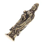 Zerodeko Creative Golden Brass Buddha Statue for Desktop Table Decoration