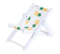 Zerodeko Creative Mobile Phone Stand Beach Chair Pineapple Pattern Made of Wood with Adorable Design and Small Function, a Table Decoration for Home or Office
