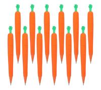 Zerodeko Creative Writing Pencil 12pcs Cartoon Style Orange Silicone Material Mechanical Pencil for School Prize