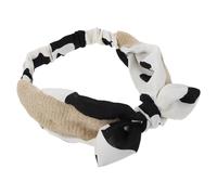 Zerodeko Cross Bowknot Headwrap Hair Bow Fabric Headband Breathable Sweet Fashionable Design Keeps Hair in Place for Daily Wear and Face Washing