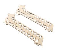 Zerodeko Cross Stitch Wire-Rap Board Thread Organizer Tool 2Pcs Wooden Yarn Bobbin Board for Embroidery Sewing Thread Stand Vivid Animal Patterns