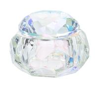 Zerodeko Crystal Glass Nail Art Cup Brush Cleaning Cup with Thick Bottom and Overflow Prevention Chic and Delicate Design for Beauty Loving Women and Nail Art Enthusiasts