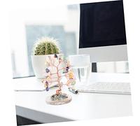Zerodeko Crystal Tree Ornament Unique Tabletop Tree Shaped Adornment Home Scene Decor Delicate Gemstone Decor for Living Room Office Desktop
