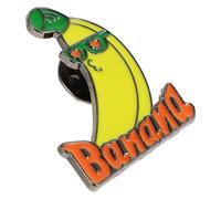 Zerodeko Cute Banana Enamel Brooch Pin Cartoon Fruit Lapel Pin for Women, Lightweight Alloy Decorative Accessory for Banana Shirt Day for Shirts and Backpacks