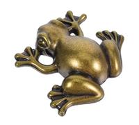 Zerodeko Cute Frog Pull Handle Bronze Metal Frogshaped Cabinet Knob Sturdy Compatibility Cartoon Style Wardrobe Kitchen Furniture Grip for Bedroom