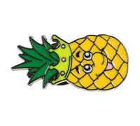 Zerodeko Cute Pineapple Brooches and Pins for Women Lightweight Alloy Metal Enamel Lapel Pins Resistant to Deformation for Bags and Backpacks on Pineapple Shirt Day Accessories