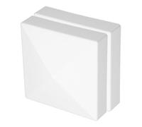 Zerodeko Deck Post Caps ABS Plastic 2Pcs White Tower Style for Fence and Mailbox Outdoor Covers Enhancing Visual Appeal