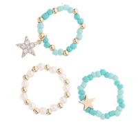 Zerodeko Decorative Watchband Rings Alloy Material 3pcs with Star Shape, Easy to Use and Fashionable Design, for Enhancing Your Smartwatch Band for Smartwatch Strap Accessories