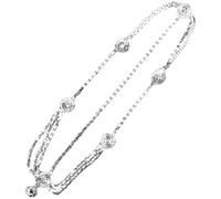 Zerodeko Delicate Silver Rhinestone Alloy Headband for Women Fine Detail Elegant Hair Accessory with Excellent Workmanship Festival Photo Prop