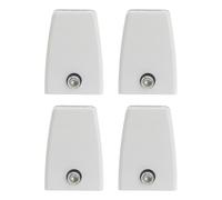 Zerodeko Desk Divider Clamps Partition Holders 4 Pcs Aluminium Alloy with Simple Structure Design and Creative Appearance White Colour for Office and Council Chamber Use